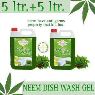 varunda NEEM Premium Dish Wash Gel,NEEM Fragrance (10000 ML) Dish Cleaning Gel