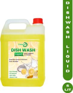 FEBWAY Power Wash Dishwash Gel, 1000 ml | 5X More Cleaning Power | 50% Less Scrubbing Dish Cleaning Gel