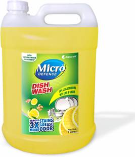 MicroDefence Dish Wash Concentrate|Plant Based|NonToxic|Baby,Pet & Skin Safe|Remove 3X Grease Dish Cleaning Gel