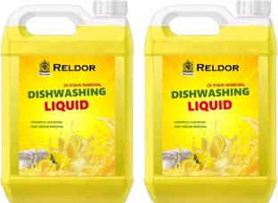RELDOR Dish Washer Liquide Yellow Combo 10Ltr. Dish Cleaning Gel