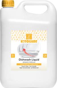 K2SQUARE Essential Clean Liquid Dish Soap, Original Scent(Yellow) Dish Cleaning Gel
