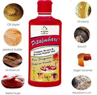 Slayer Pitalmbari, Copper/Metal Cleaner/ Stain Remover Liquid Dish Cleaning Gel