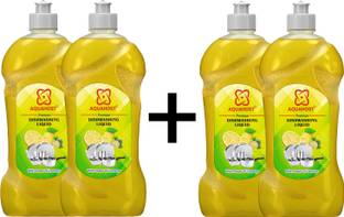 AQUAHOST dishwash liquid pack of 4 Lime Liquid Detergent