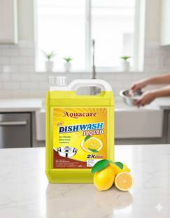 Aquacare Lemon Fragrance Dishwashing Liquid Gel All-Purpose Dish Cleaner for Utensils Dish Cleaning Gel