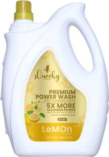 SQUEEKY Power Wash Dishwash Gel, 5 Ltr | 5X More Cleaning Power | 50% Less Scrubbing Dish Cleaning Gel