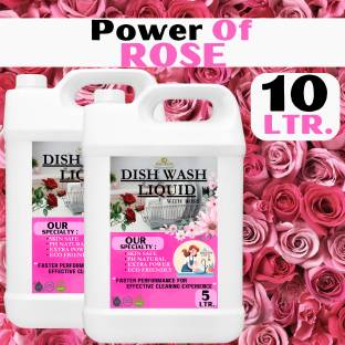 KYARA DREAM dish wash liquid 10ltr Leaves No Residue, Grease Cleaner For Utensils Dish Cleaning Gel