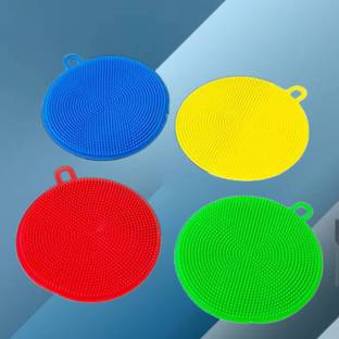 Mallade Modern Kitchen Scrub Pad with Easy Wash Feature Dishwash Bar