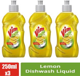 Vim LEMON 500 ml Dish Cleaning Gel@ 250x3 Dishwash Bar