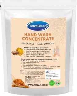 TetraClean Hand Wash I Make Hand Wash 5 Liter I Concentrate Handwash Powder I Haldi Chandan Hand Wash Pouch