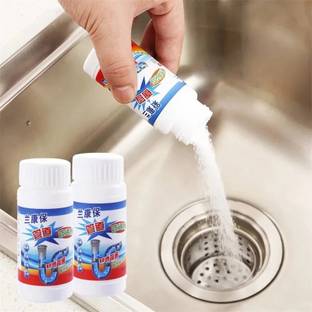 Newvent Powerful Clog Remover Drain Pipe Basin Cleaner Clogged Drain Remover Powder Dishwash Bar