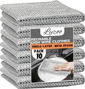Lyzoo Non Scratch Wire Dish Cloth, Multipurpose Wet and Dry Cleaning, Dishwash Bar