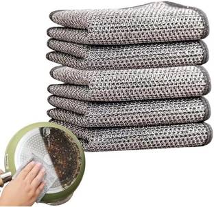 DR.GADGET Wire Dishwashing Cloth,Cleaning ScrubberPad,Kitchen Washer SteelScrubPad Scrub Pad