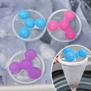 Craft store craftstore 4 PCS Washing Machine Floating Lint Mesh Bag Net Hair Filter Remover Dishwash Bar