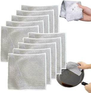 kayru Anti-Scratch, Scrubbing Wire, Dishwashing Tissue, Reusable Cleaning Cloth Wet and Dry Microfiber Cleaning Cloth