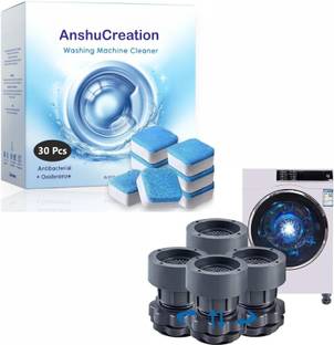 Anshucreation Washing Machine Cleaner Tablet & Adjustable Stand Combo Dishwashing Detergent