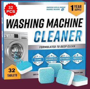 Depoff Top and Front Load Washing Machine Cleaner Tablets - Deep Clean Formula 32 Pack Dishwashing Detergent