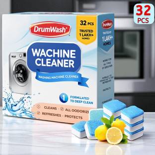 DrumWash 32 Pcs Ultimate Washing Machine Drum Cleaning Tablets | Total Clean JL Dishwashing Detergent