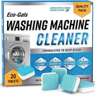 Eco-Gals Pack of 20 Washing Machine Drum-Tub Deep Cleaner & De-scaler Tablets Dishwashing Detergent