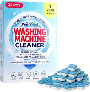 WashMint Washing Machine Cleaner Tablet Drum Cleaner Ultra Dishwashing Detergent