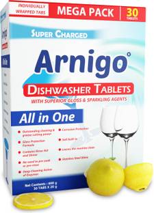 Arnigo All in One Dishwasher Tablets 30 Pc Dishwashing Detergent