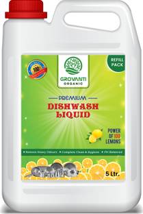 GROVANTI ORGANIC Dish Cleaning Gel 2x More Shine (Lemon) Dishwashing Detergent