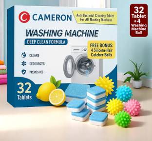 Cameron Washing Machine Cleaner Tablet Plus 4 Cleaning Balls Dishwashing Detergent