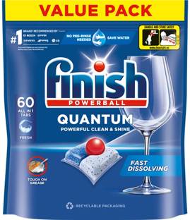 Finish Dishwasher Tablets Quantum 60 Reg Dishwashing Detergent