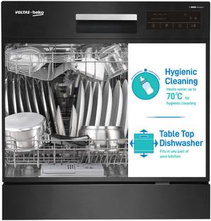 Voltas Beko by  A TATA Product DT8B Free Standing 8 Place Settings Intensive Kadhai Cleaning| No Pre-rinse Required Dishwasher