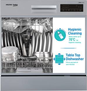 Voltas Beko by  A TATA Product DT8S Free Standing 8 Place Settings Dishwasher
