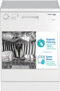 Voltas Beko by  A TATA Product DF14W Free Standing 14 Place Settings Intensive Kadhai Cleaning| No Pre-rinse Required Dishwasher