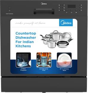 Midea MDWTT0802D(B) Free Standing 8 Place Settings Dishwasher