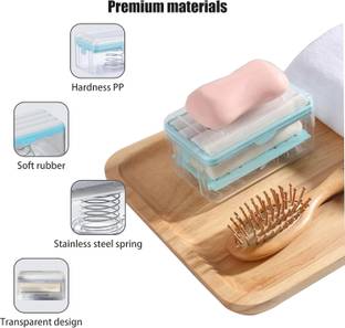 SellVera 2-in-1 Soap Roller Dispenser for Clothes Washing, Laundry Soap Saver Box Bar