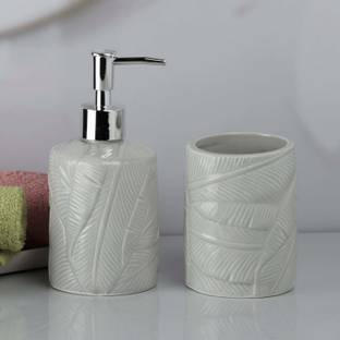 Kookee Ceramic Bathroom Accessories Set of 2 (9609) Ceramic Bathroom Set