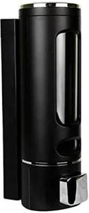 JIMIKRON Wall Mounted Hand Wash Black Capsule Liquid Soap Dispenser for Bathroom Plastic Bathroom Set