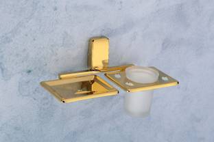 AGMECO Soap Dish with Tumbler Holder Stylish & Durable Stainless Steel Bathroom Set