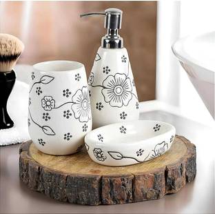 AAV WORLD soap holdera and dispenser Ceramic Bathroom Set