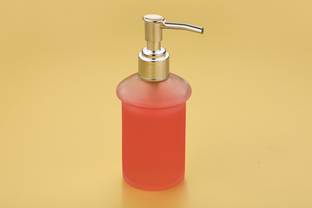 iSTAR Liquid Dispenser Pump Hand Wash Bottle 500 ml Shampoo, Conditioner(pack of 1) Glass Bathroom Set
