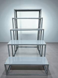 GLOBAL DESIGNERS Metal Navaratri Golu Stand for Dolls Display 5 steps Powder coated Iron Rack Metal Display Unit