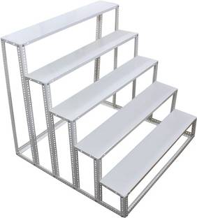 unikk Navarathri Golu Stand 5 Steps 4 feet width Powder Coating Metal Display Unit