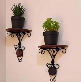 Woodenstck New Wall Mounted Hanging Plant Stand Pack Of 2 Pieces For Multipurpose Use Plant Container Set