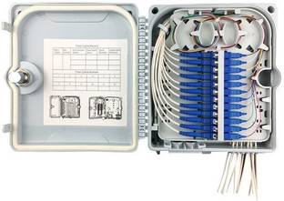 RAMEX FTTH Indoor Outdoor Fiber Distribution Box 12 SC/PC Connectors Pigtail Loaded Distribution Board