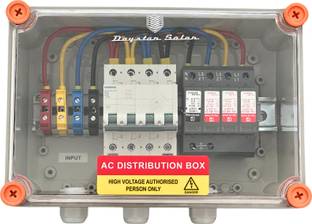 DAYSTAR SOLAR ACDB Box Three Phase 32A 4Pole 416V MCB,3 Phase spd for 3kw to 10kw Distribution Board