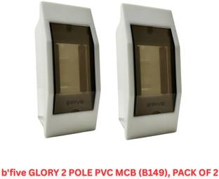 b'five GLORY 2 POLE PVC MCB (B149), PACK OF 2 Distribution Board