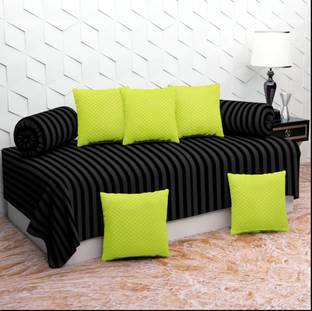 BROMWICK Cotton Checkered Diwan Set
