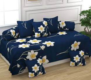 Rabhnoor Polycotton Floral Diwan Set