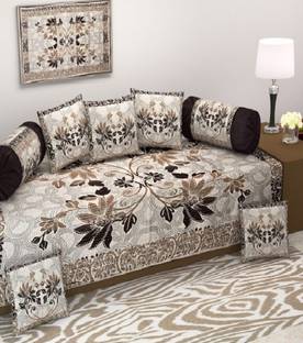 LAYING STYLE Jacquard Floral Diwan Set