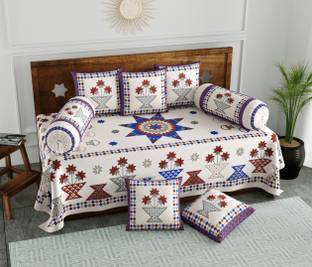 Blocks Of India Cotton Floral Diwan Set