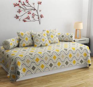 SHOMES Cotton Geometric Diwan Set