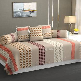 YaAkholic Cotton Striped Diwan Set