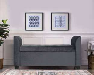 Trevi Polo Storage Bench Fabric Settee